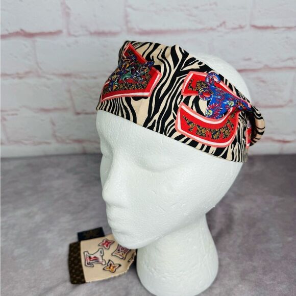 Louis Vuitton Studded Silk Animal Twilly Bandeau - Picture 3 of 15